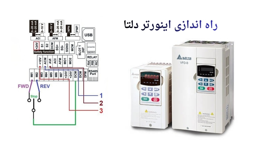راه اندازی اینورتر دلتا