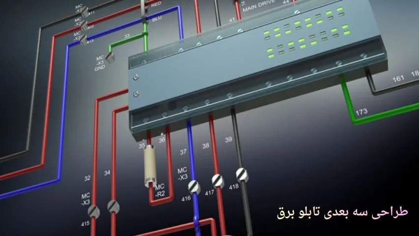 طراحی سه بعدی تابلو برق