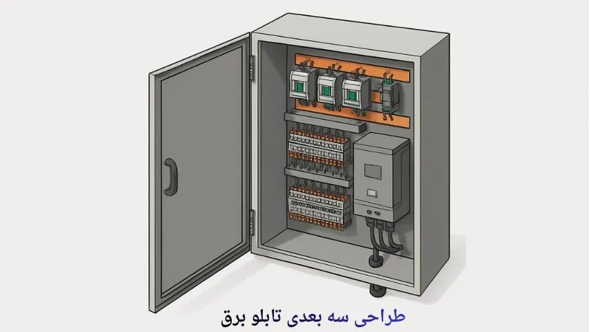 طراحی سه بعدی تابلو برق