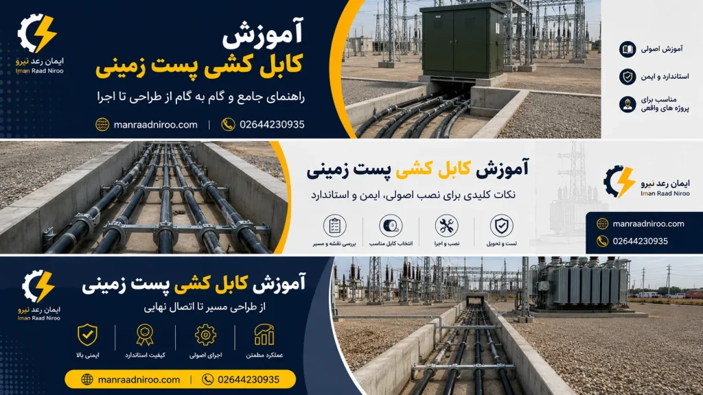 کابل کشی پست زمینی